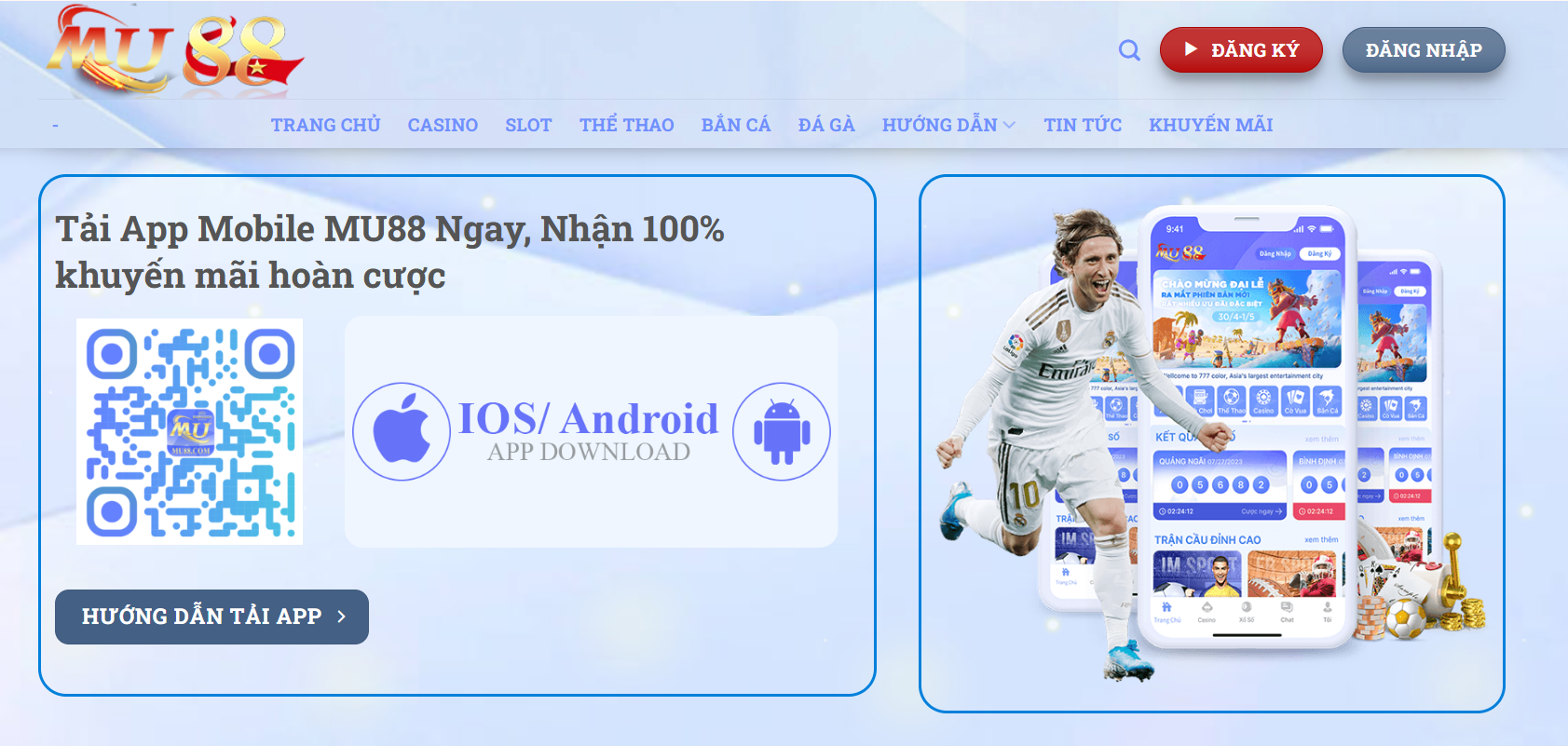 Tải App MU88 – Trải Nghiệm Cá Cược Mượt Mà Mọi Lúc Mọi Nơi 2 Quét mã QR để tải App nhanh chóng