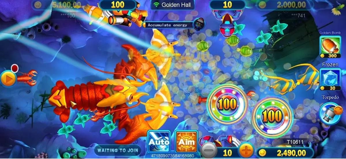 Giao diện các game bắn cá sinh động