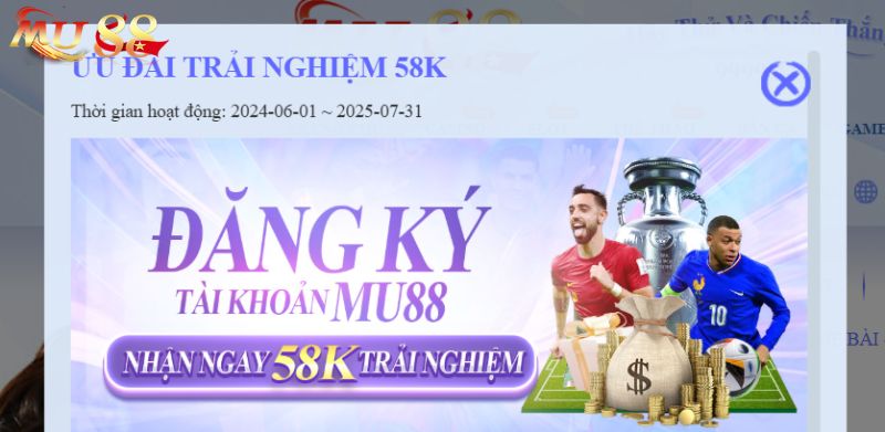 Top 10 Khuyến Mãi MU88 Mới Nổi Bật Nhất Trong Năm 2025 2 Nhận ngay 58K trải nghiệm