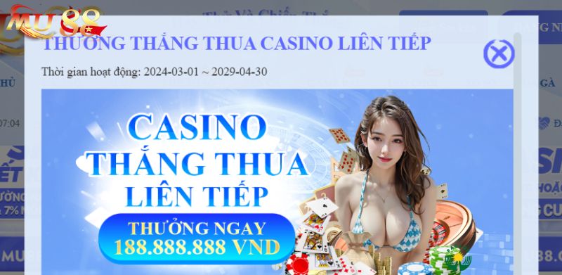 Top 10 Khuyến Mãi MU88 Mới Nổi Bật Nhất Trong Năm 2025 7 Nhận thưởng thắng thua liên tiếp
